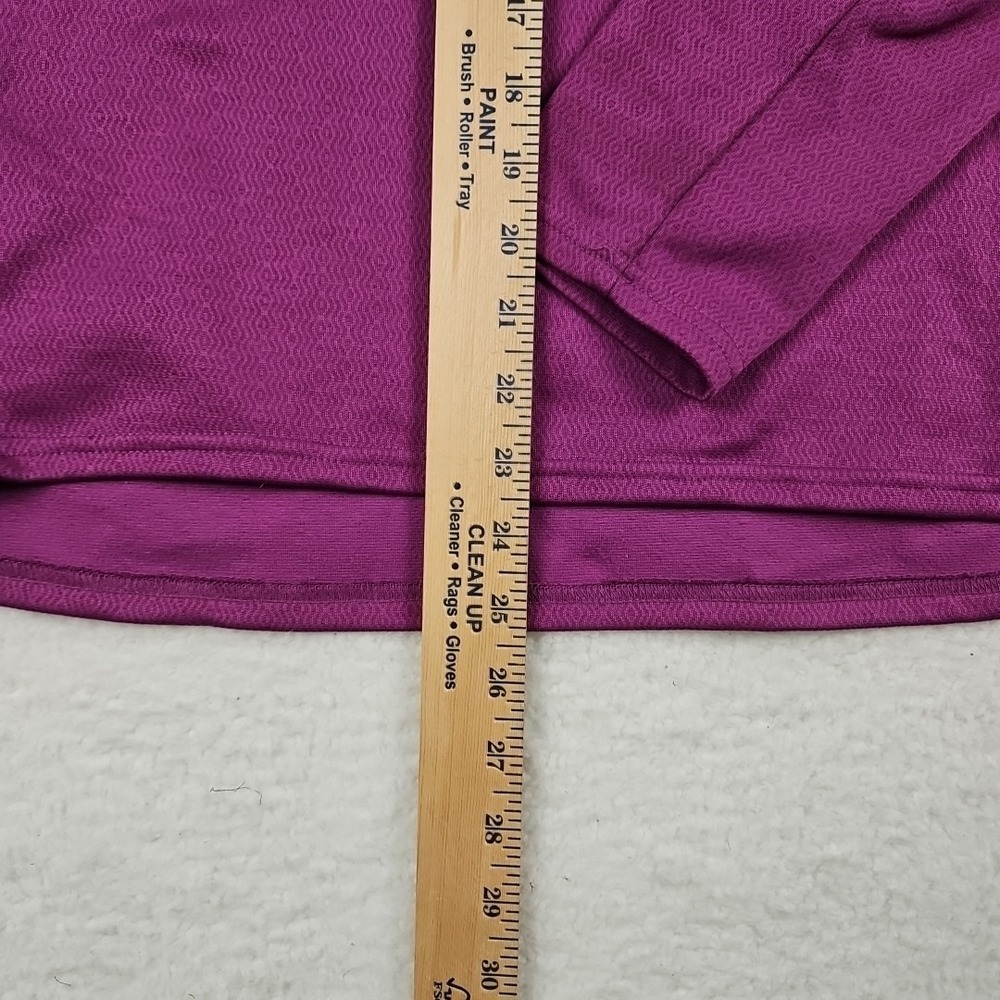 East Bay Golf Club Purple Antigua 1/2 Zip Long Sleeve Womens Golf Jacket Sz XL - Picture 5 of 10